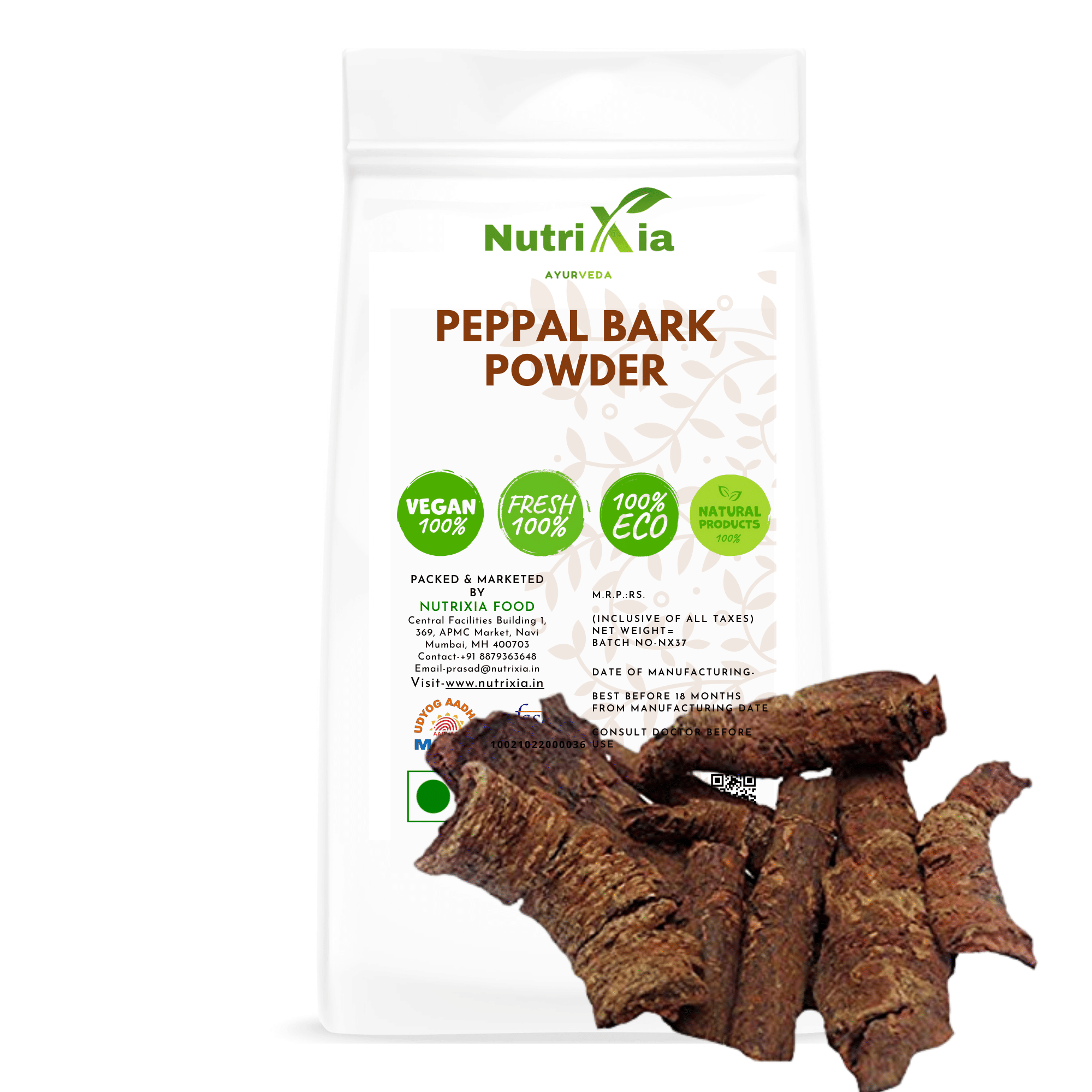 Nutrixia Food \nPeepal Bark Powder churna Pipal KI Chal Powder 480 gm Nutrixia Food \nPeepal Bark Powder churna Pipal KI Chal Powder 480 gm