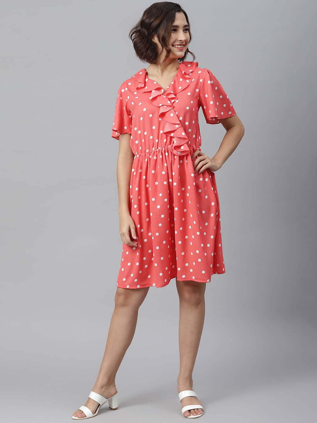     			StyleStone Women Polyester Fit & Flare Dress ( Pink )