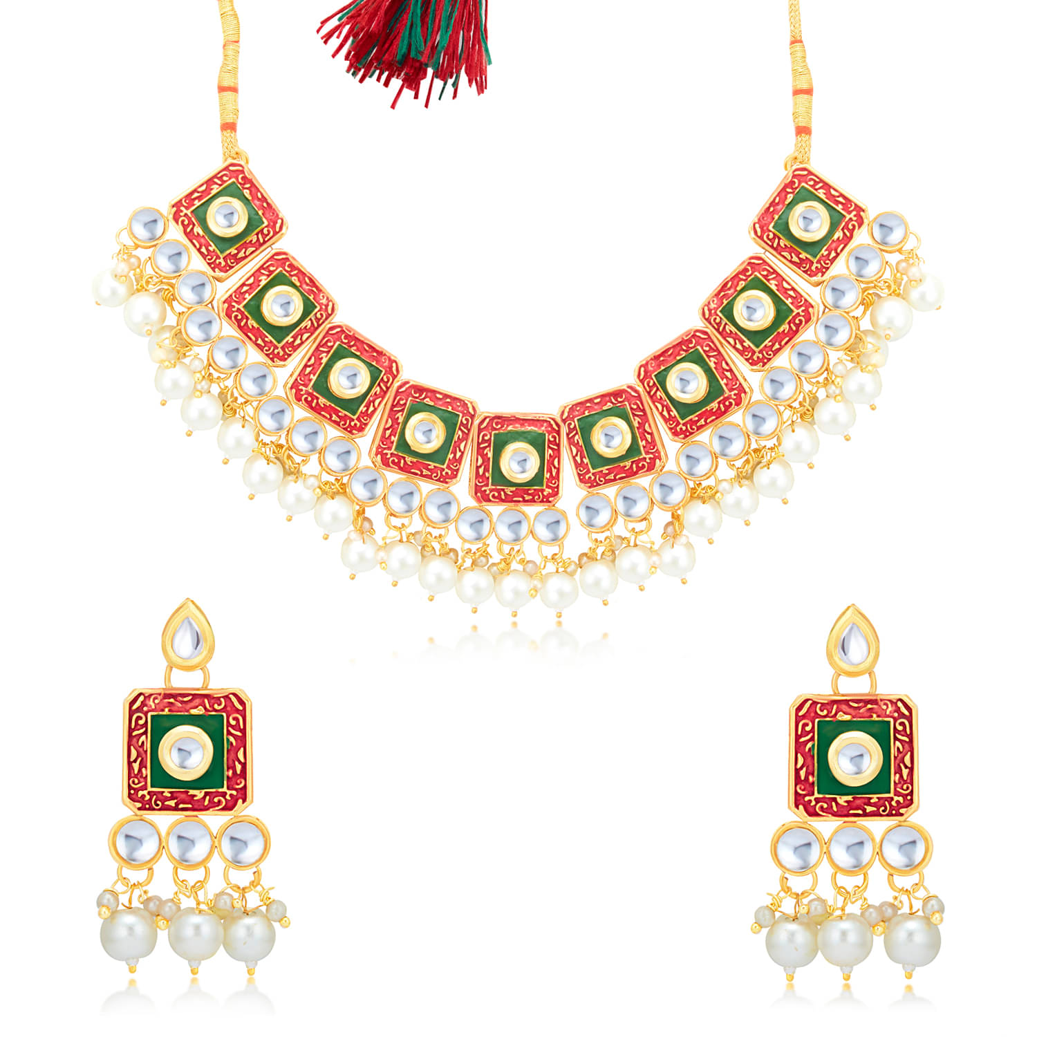     			Sukkhi Alloy Multi Color Traditional Necklaces Set Choker
