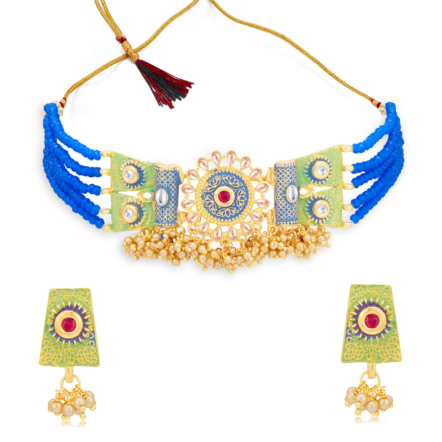     			Sukkhi Alloy Multi Color Traditional Necklaces Set Choker