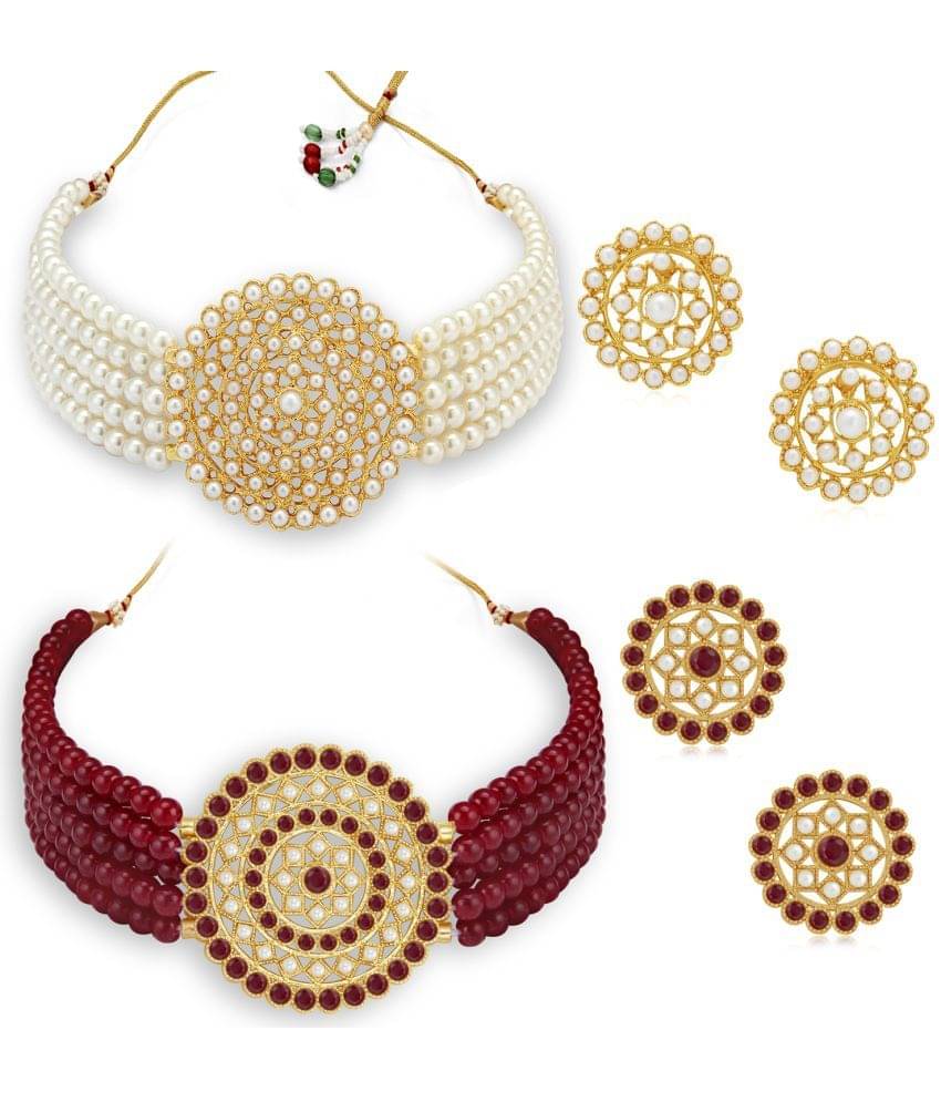     			Sukkhi Alloy Multi Color Traditional Necklace set Combo