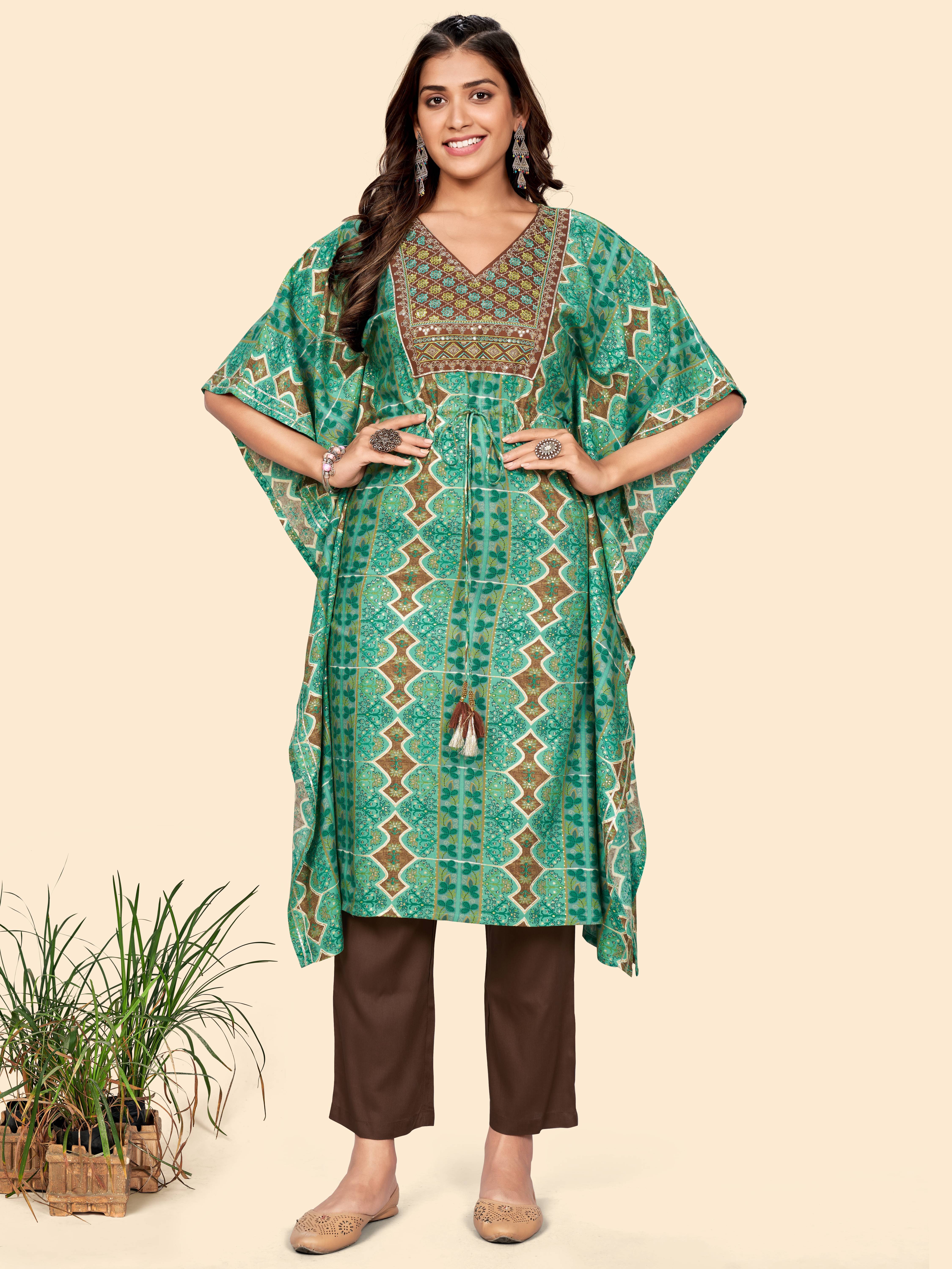 Vbuyz Rayon Kurti With Pants - Stitched Suit Single Vbuyz Rayon Kurti With Pants - Stitched Suit Single