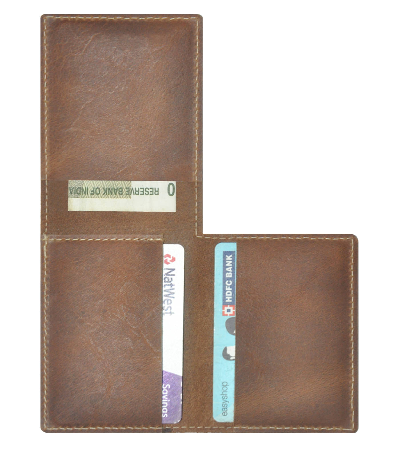     			Hide&Sleek Leather Card Holder ( Pack 1 )