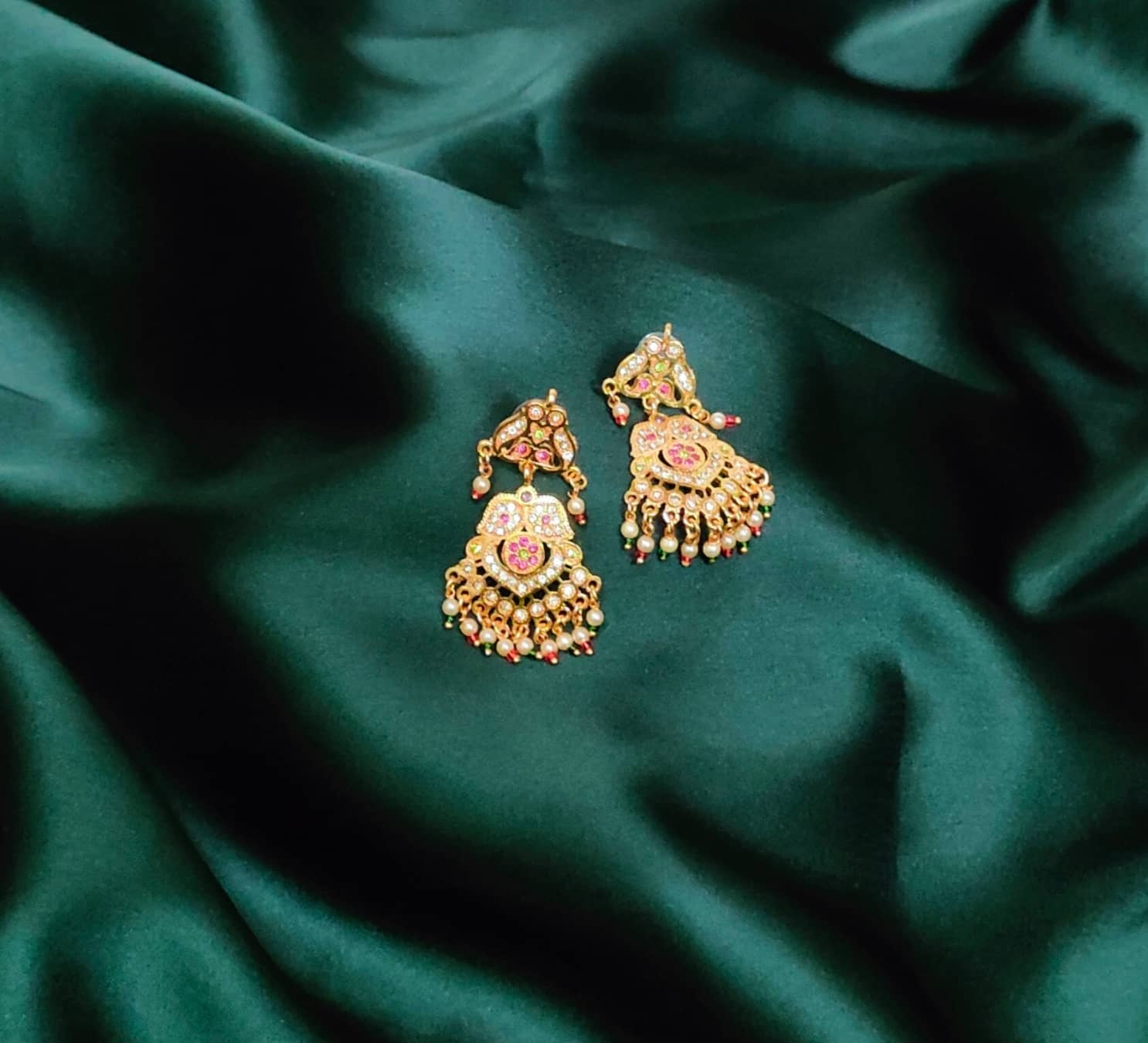 Gilher Present Beautiful Real look Traditional Jadau Earrings for Women And Girl. - Earrings | Buy online on ZillyBuy