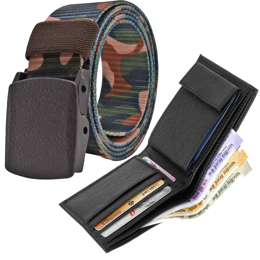 Loopa Multi Nylon Belts Wallets Set Belt