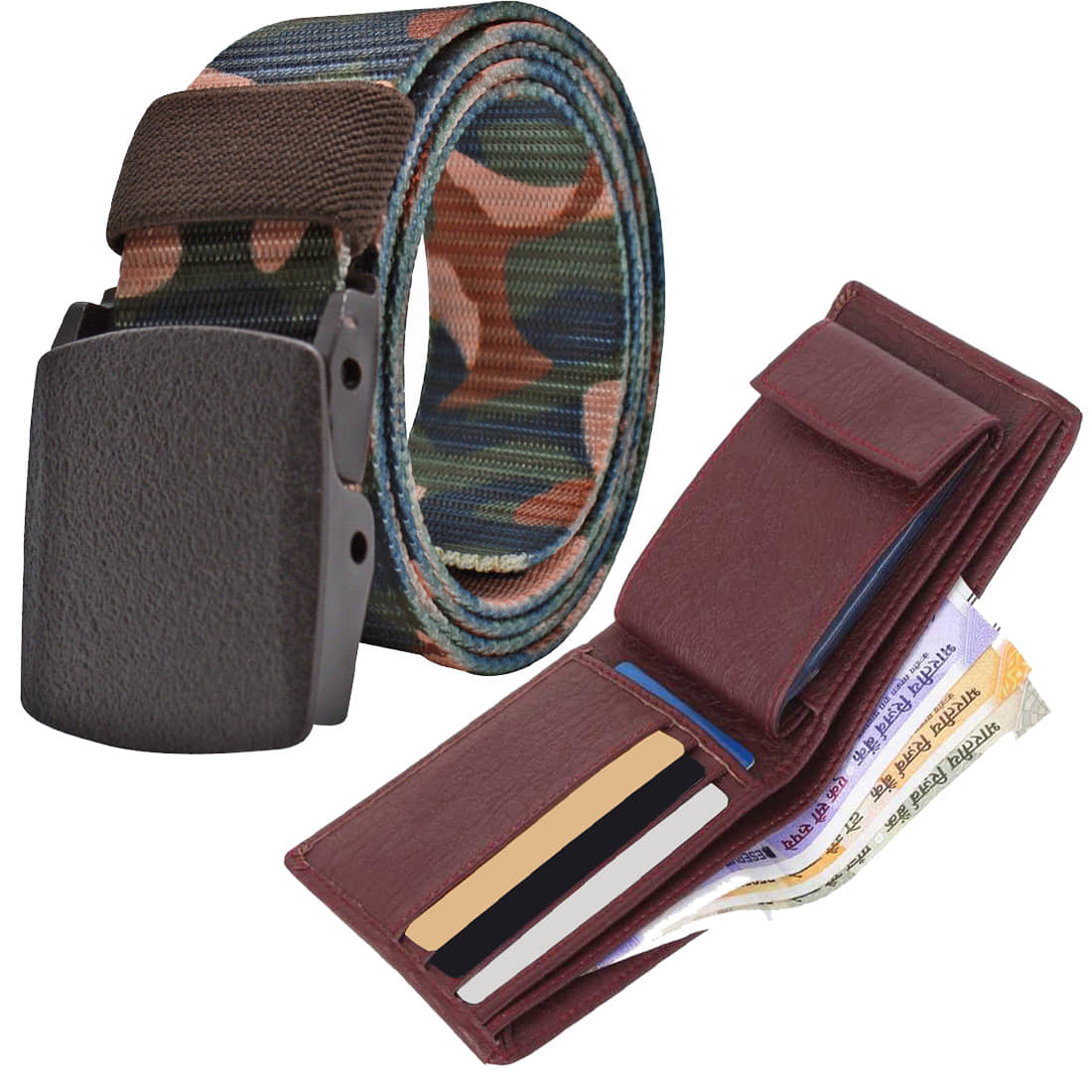Loopa Multi Nylon Belts Wallets Set Belt