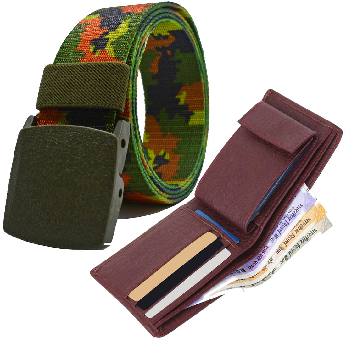 Loopa Multi Nylon Belts Wallets Set Belt