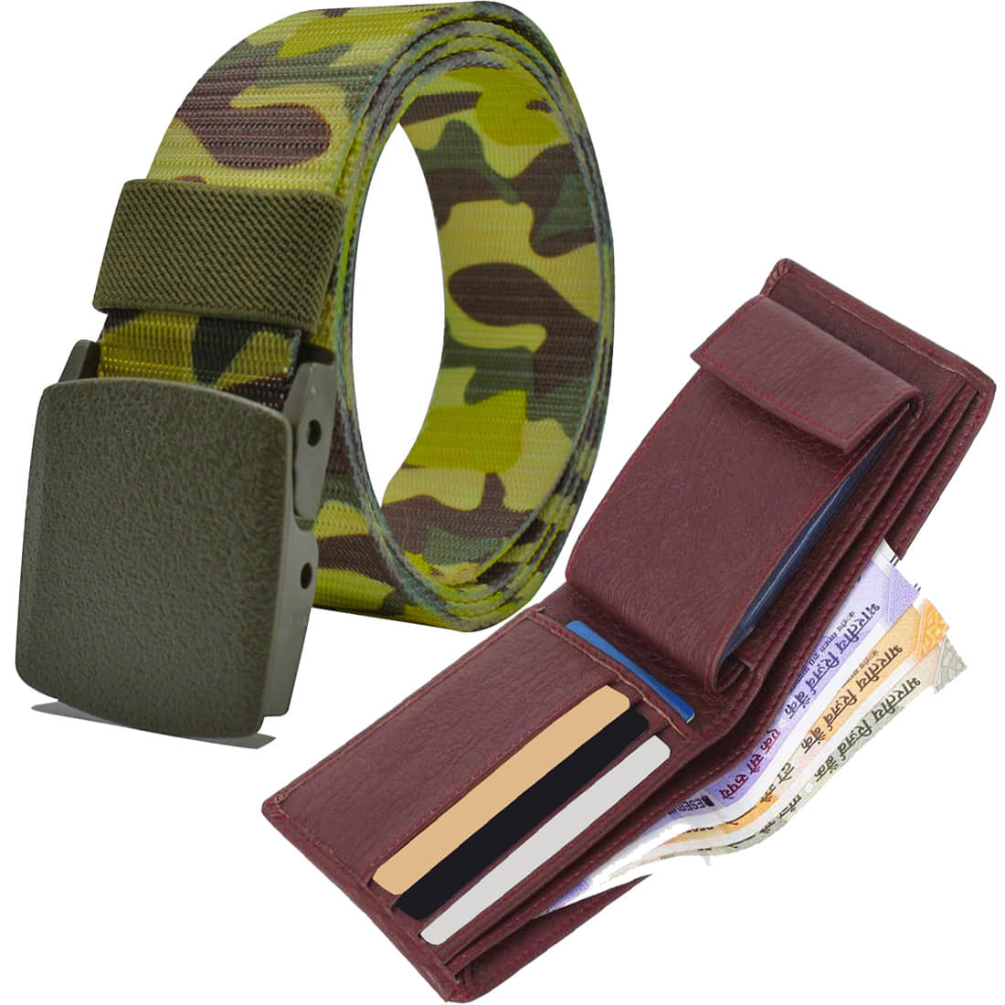 Loopa Multi Nylon Belts Wallets Set Belt