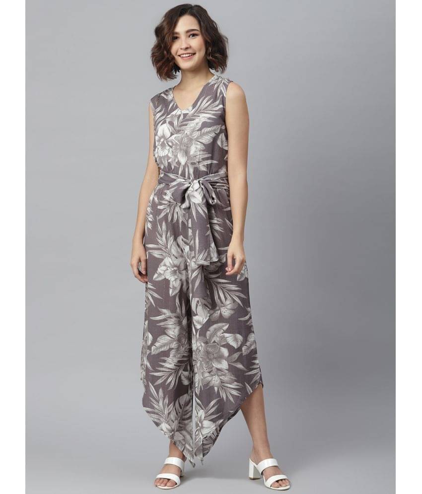 StyleStone Grey Rayon Jumpsuit - Single StyleStone Grey Rayon Jumpsuit - Single