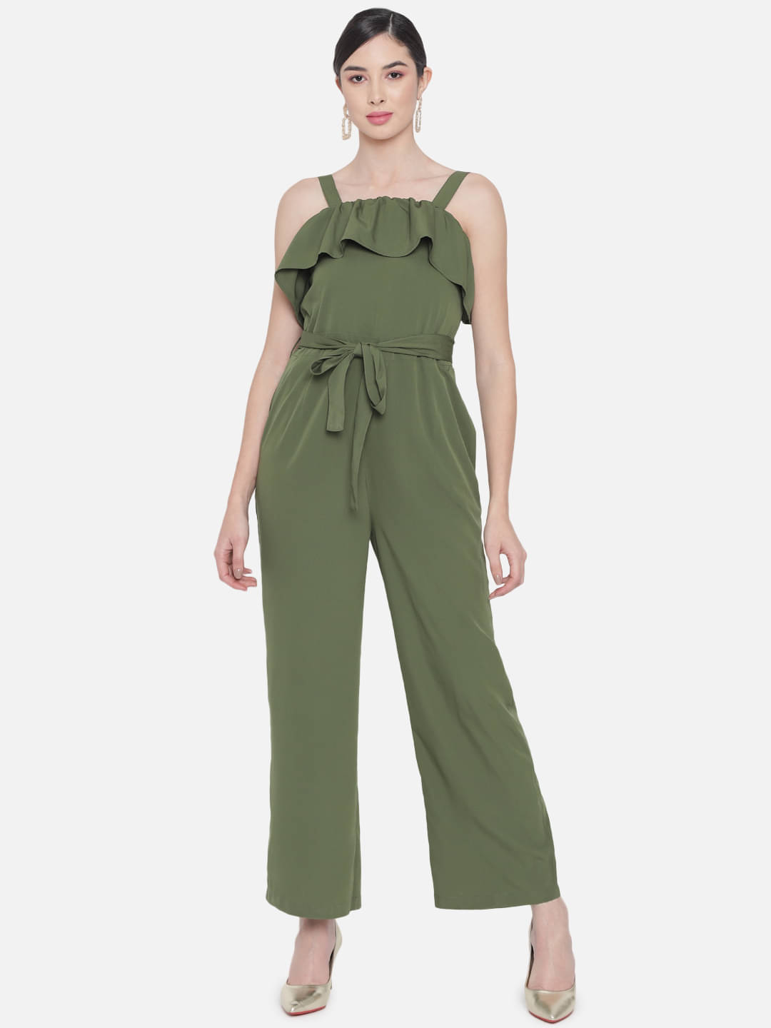 ALL WAYS YOU Women Polyester A-line Dress ( Green ) ALL WAYS YOU Women Polyester A-line Dress ( Green )