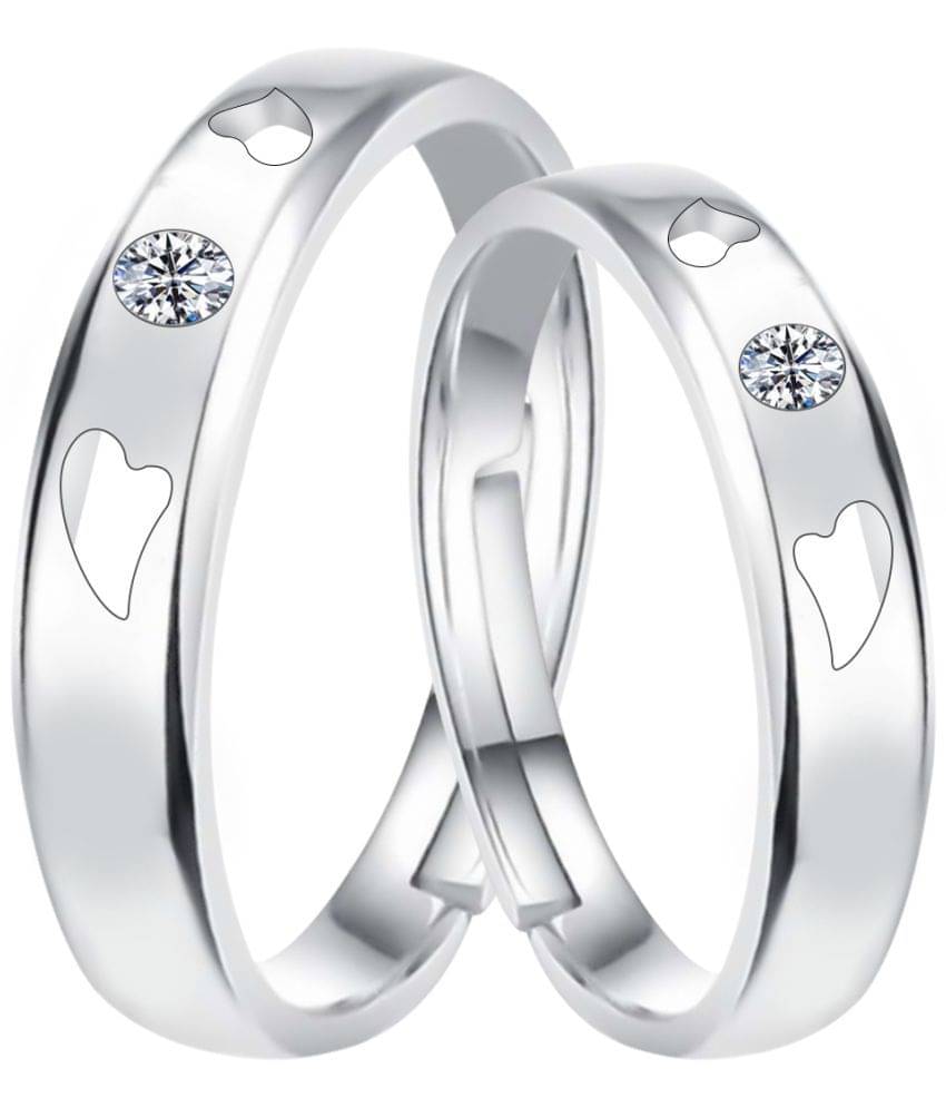 Designer Look Some One Speical Couple Ring Set For Valentines Gifts Adjustable Silver Plated Couple Ring For Women And Men Designer Look Some One Speical Couple Ring Set For Valentines Gifts Adjustable Silver Plated Couple Ring For Women And Men