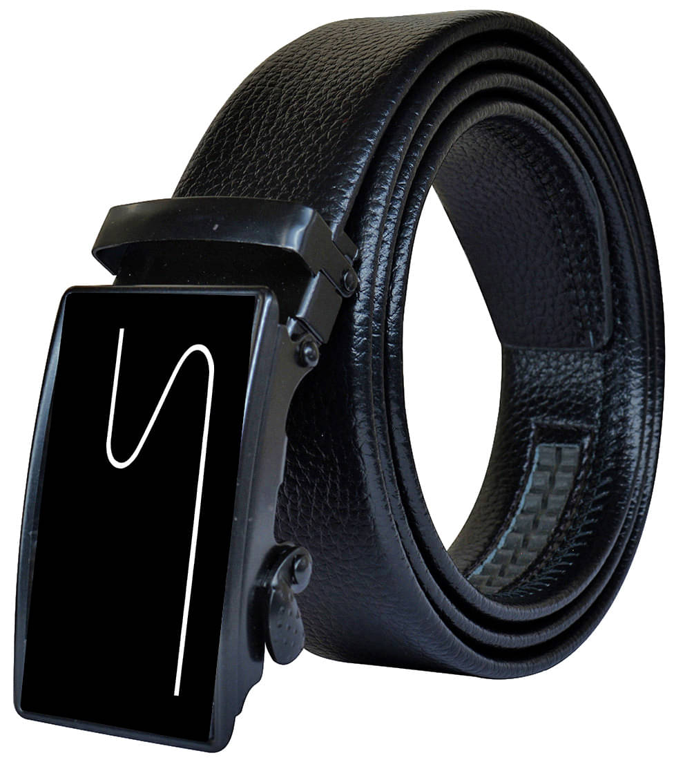 Loopa Black PU Formal Belt Pack of 1 Loopa Black PU Formal Belt Pack of 1