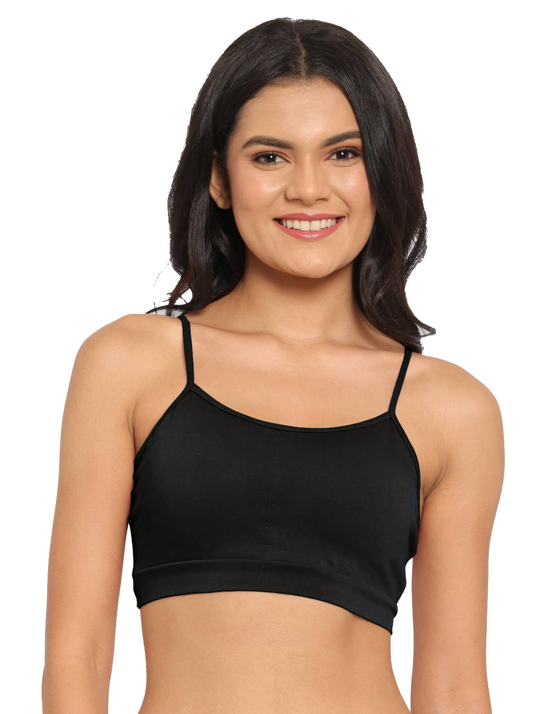N-Gal Cotton Non Padded Women's Bralette Bra ( Black ) N-Gal Cotton Non Padded Women's Bralette Bra ( Black )