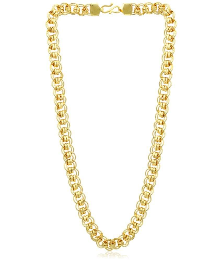 Sukkhi Glorious Gold Plated Curb Chain for Men Sukkhi Glorious Gold Plated Curb Chain for Men