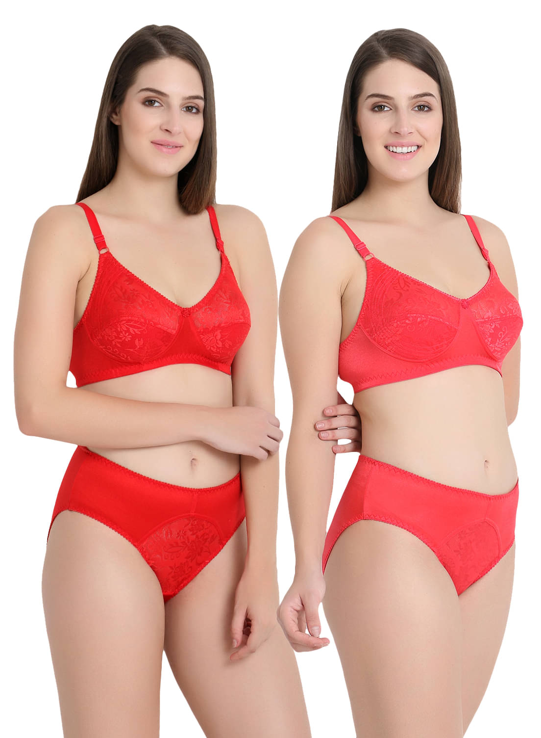 KYODO Pack of 2 Lycra Women's Bra & Panty Set ( Multi Color ) KYODO Pack of 2 Lycra Women's Bra & Panty Set ( Multi Color )
