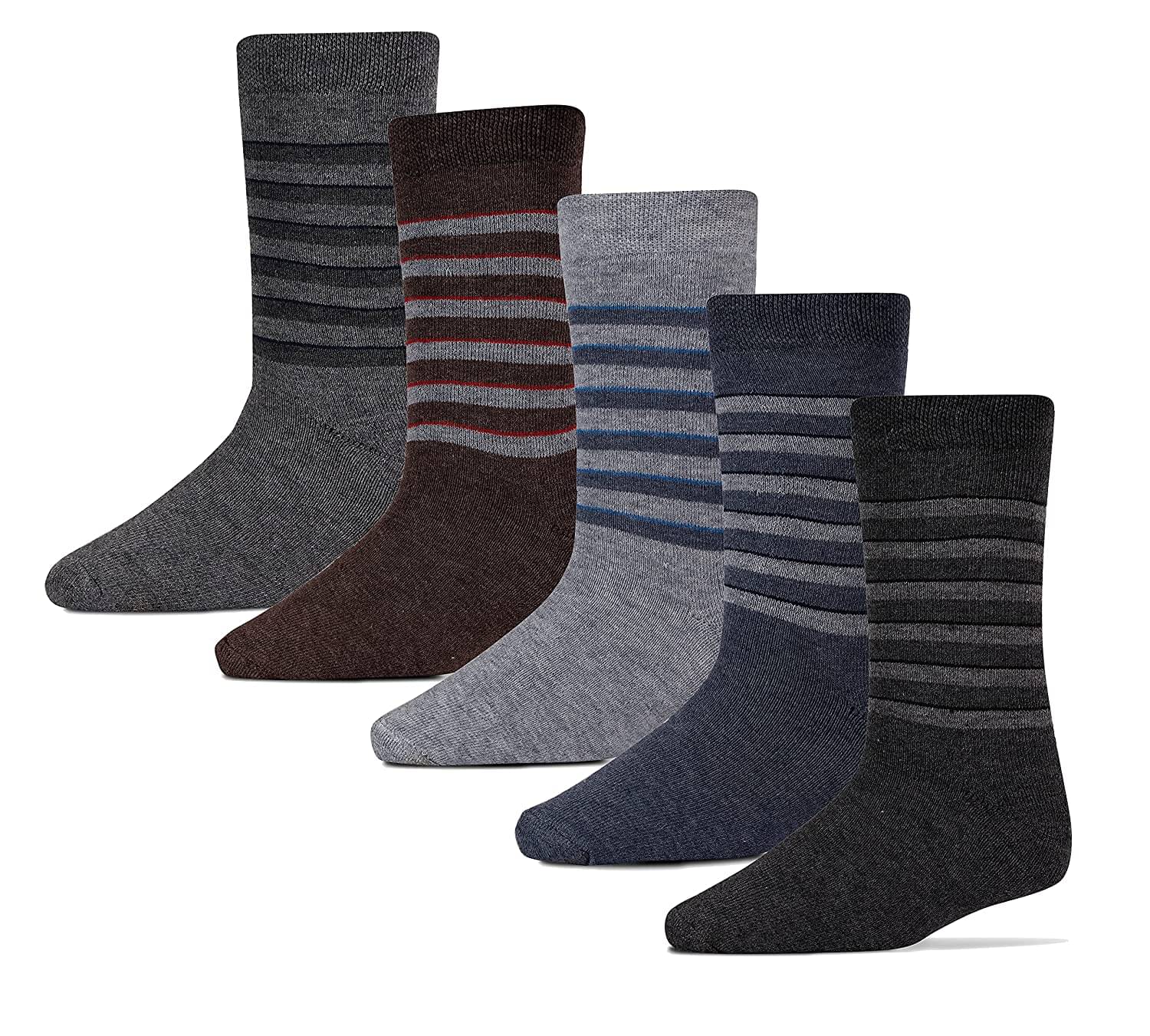 RC. ROYAL CLASS Boy's And Girls Calf Length Woolen Thick Terry Multicolored Socks (Pack of 5 Pairs) RC. ROYAL CLASS Boy's And Girls Calf Length Woolen Thick Terry Multicolored Socks (Pack of 5 Pairs)