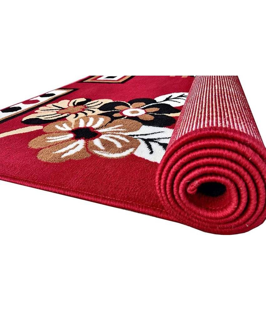    			Silk Carpet Red Silk Carpet Ethnic 5x7 Ft