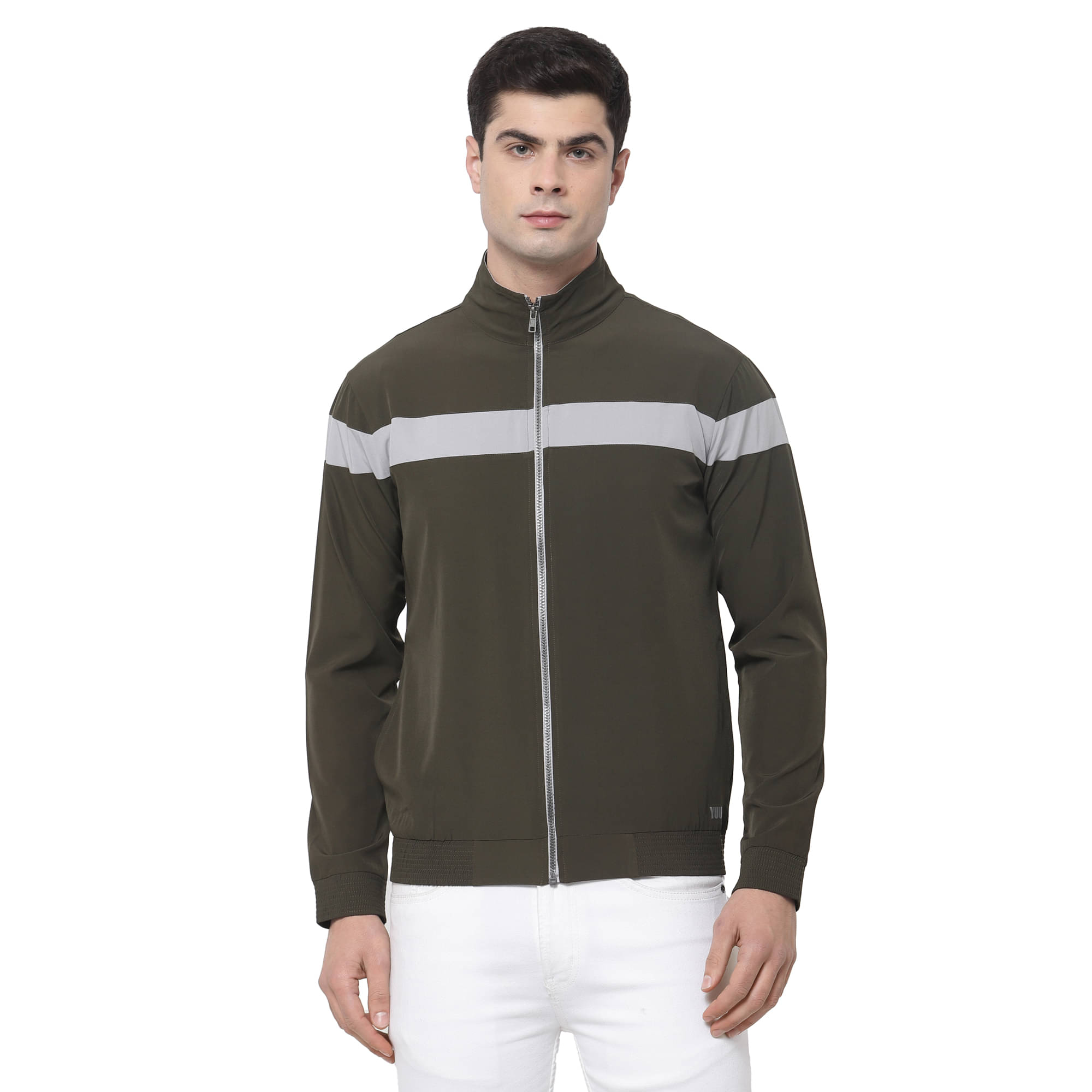     			YUUKI Olive Polyester Jacket Single Pack