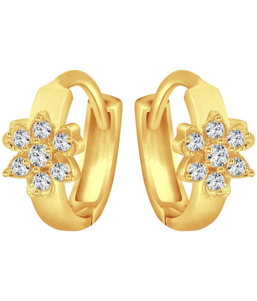 Vighnaharta - Golden Bali Earrings ( Pack of 1 ) - Earrings | Buy online on ZillyBuy