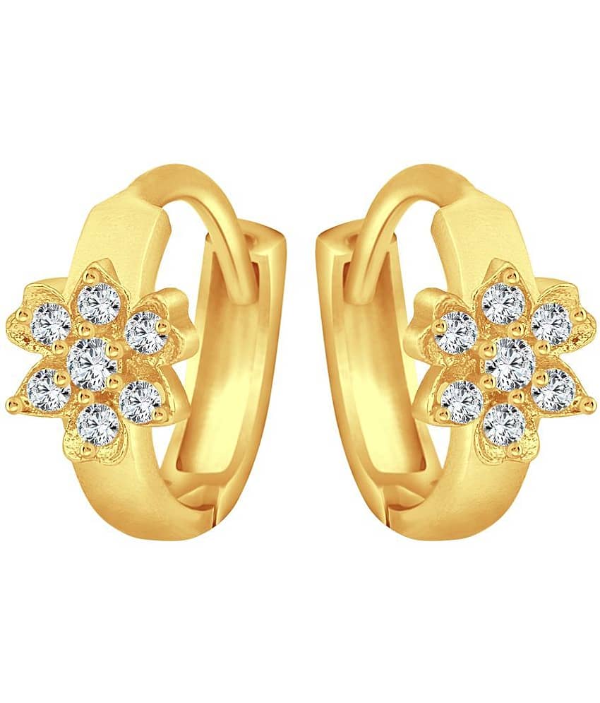 Vighnaharta - Golden Bali Earrings ( Pack of 1 ) - Earrings | Buy online on ZillyBuy