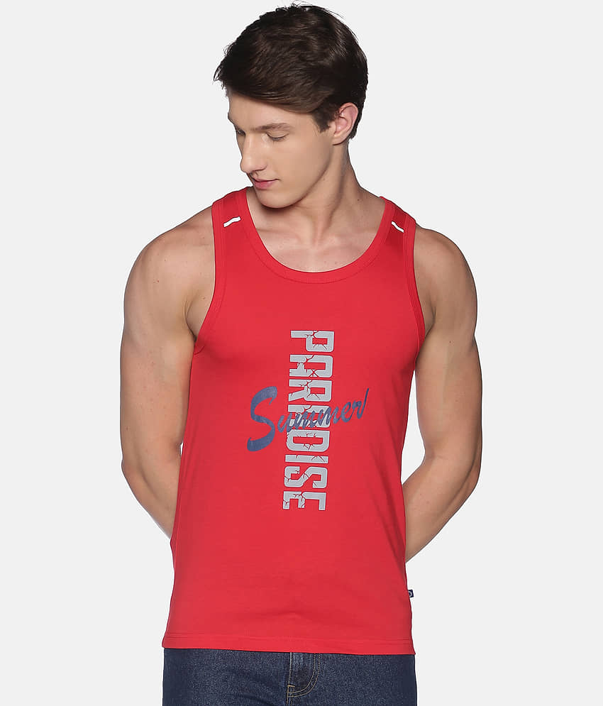Pack of 1 Dollar Red Sleeveless Vests - Nightwear & Loungewear | Buy online on ZillyBuy
