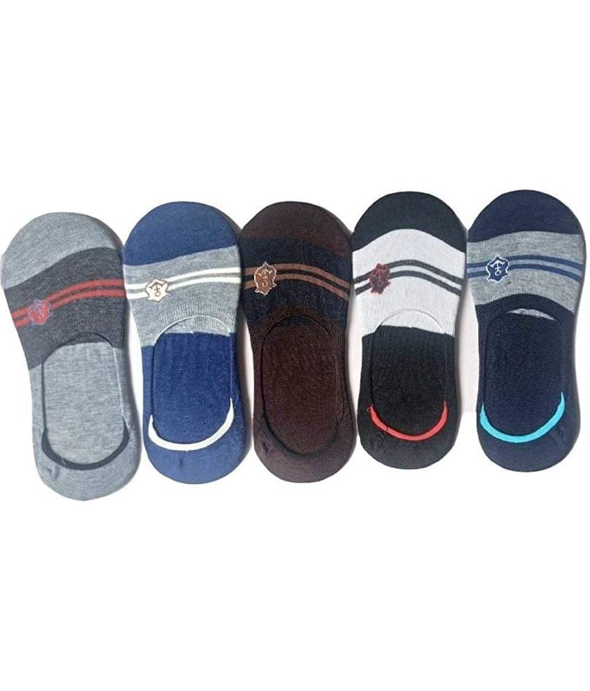     			PENYAN Cotton Casual No Show Socks Pack of 5