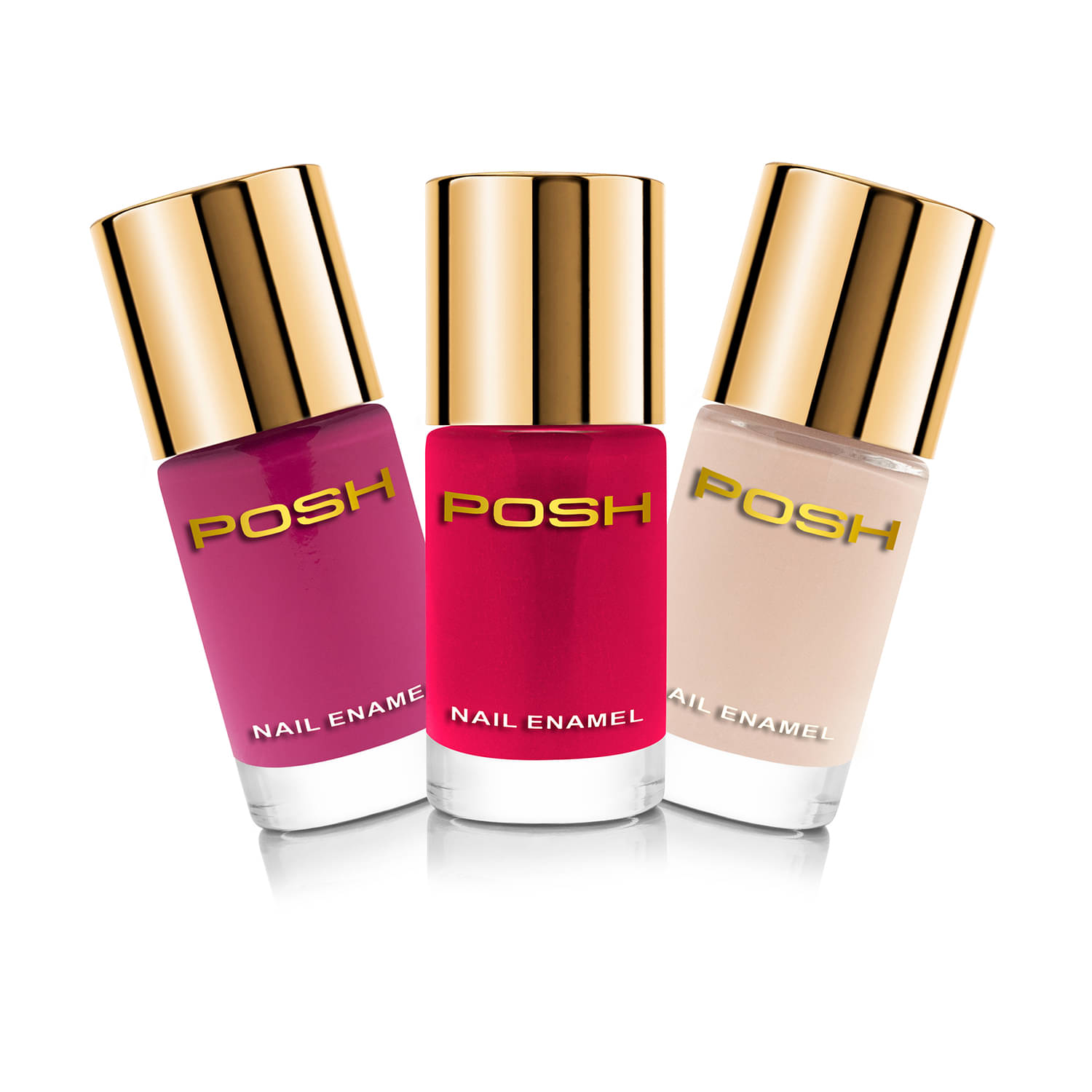     			Posh Nail Polish Multi Glossy Pack of 3 9 mL