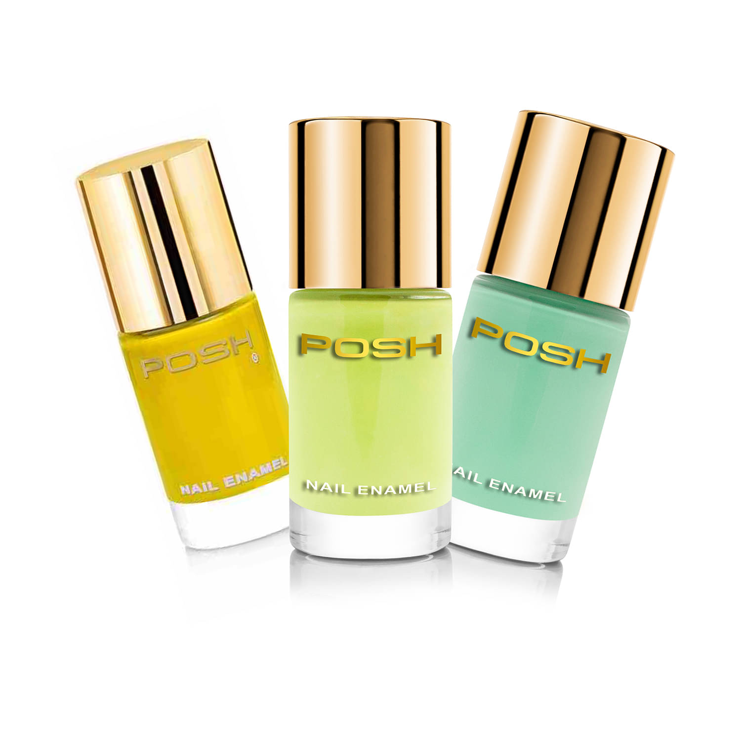     			Posh - Multi Glossy Nail Polish ( Pack of 3 )