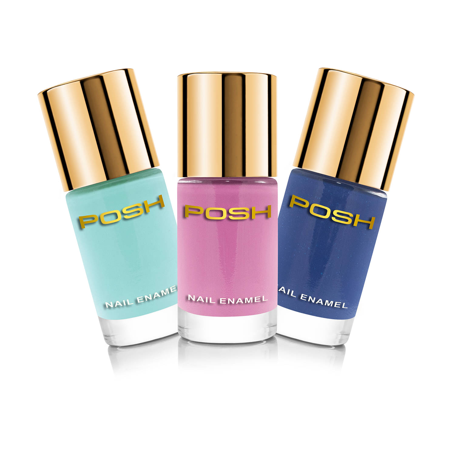     			Posh - Multi Glossy Nail Polish ( Pack of 3 )