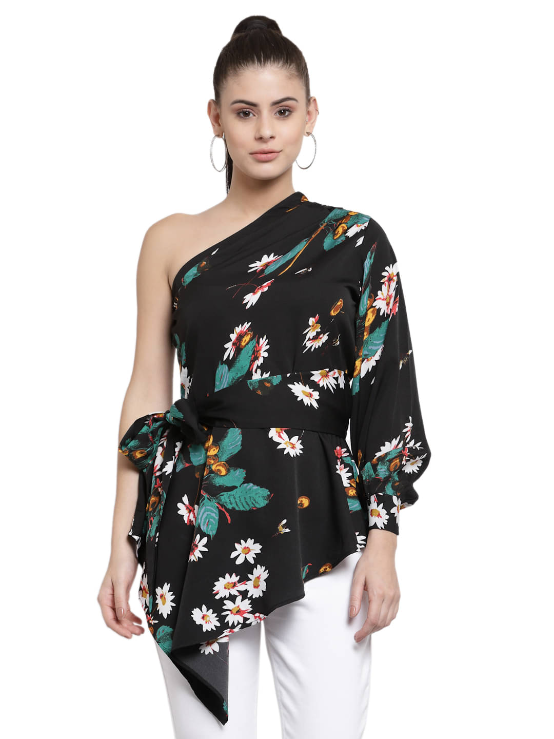 Style Quotient Women's Polyester Regular Top ( Black )     			Style Quotient Women's Polyester Regular Top ( Black )