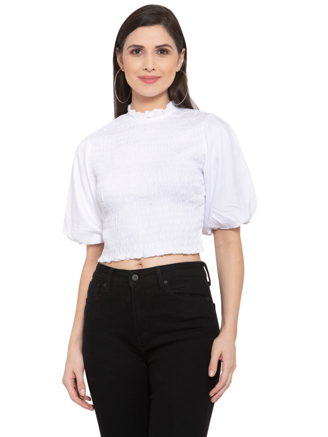 Style Quotient Women's Viscose Regular Top ( White ) Style Quotient Women's Viscose Regular Top ( White )