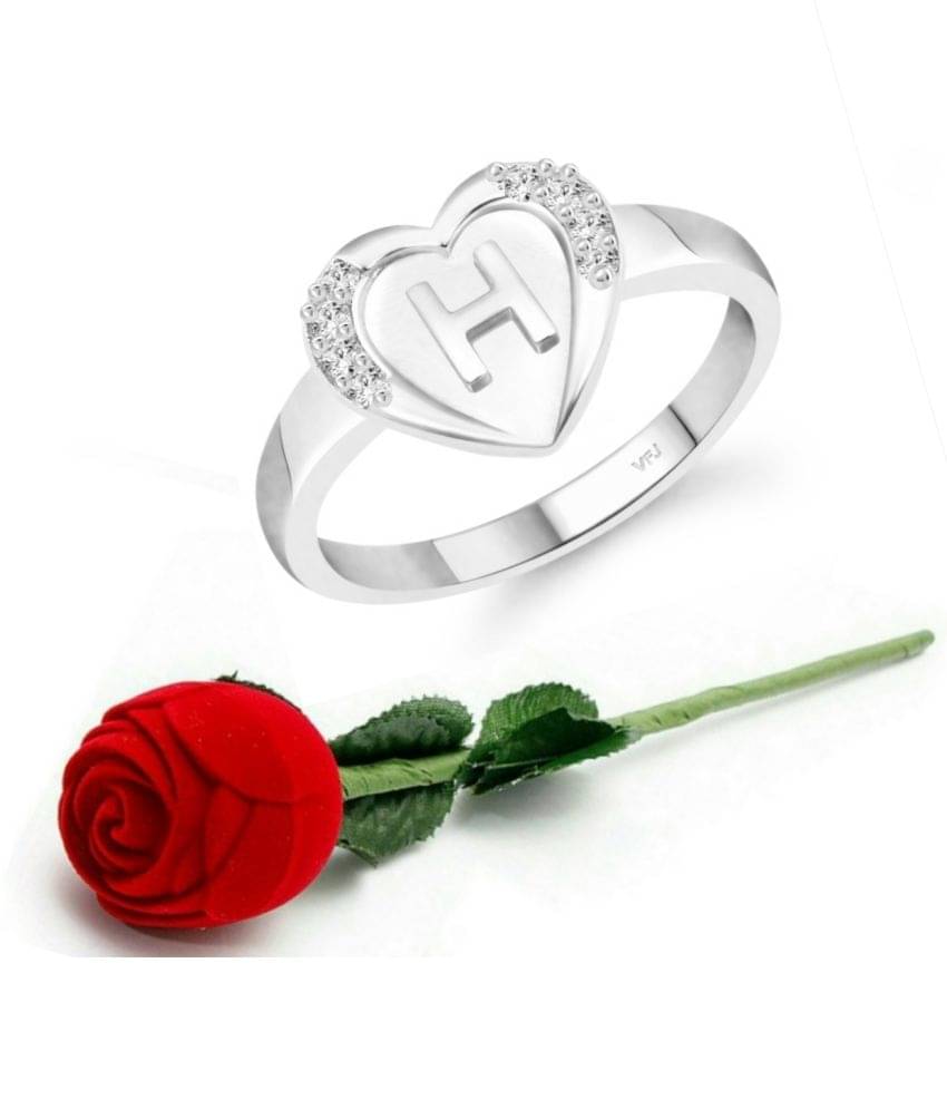 Valentine Initial '' H '' Letter in heart ring alphabet for women and Girls Valentine Initial '' H '' Letter in heart ring alphabet for women and Girls