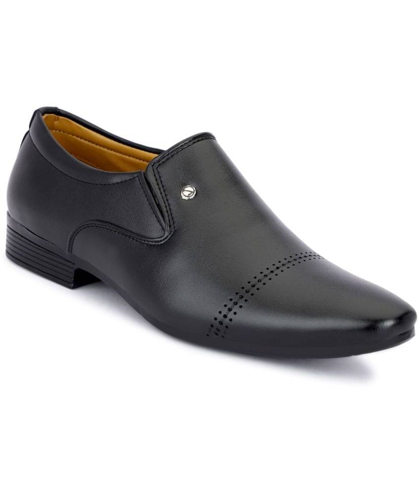     			MARKRANGE - Black Men's Slip On Formal Shoes