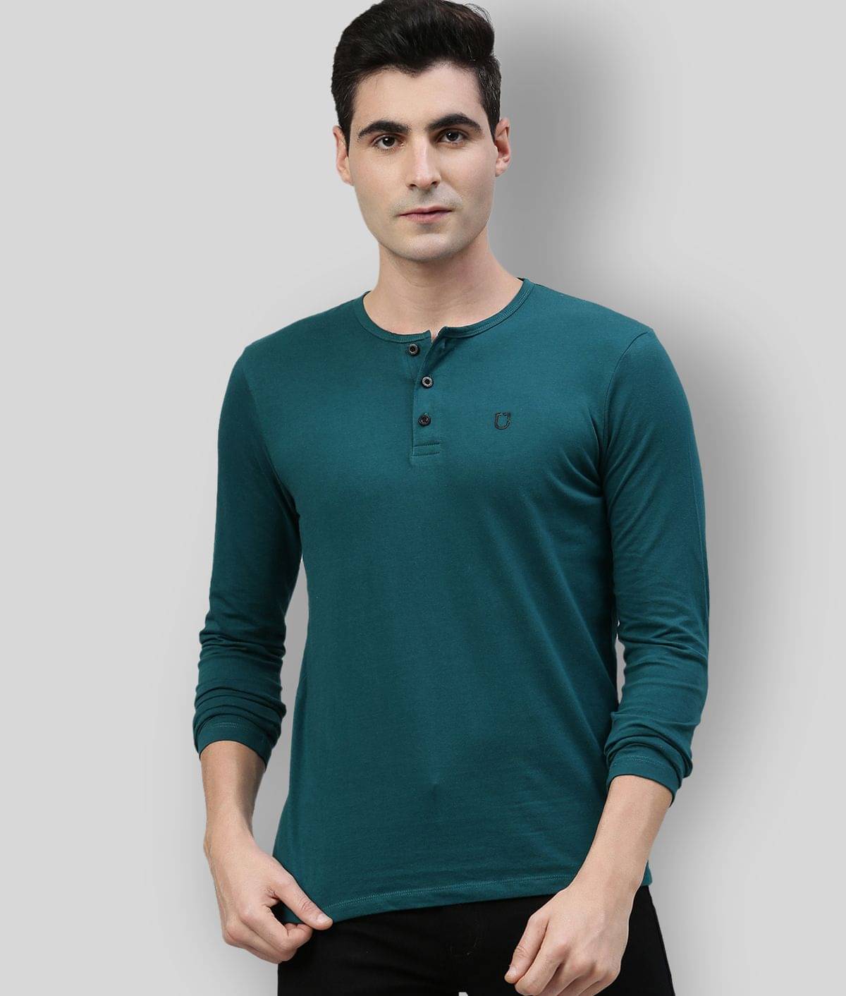     			Urbano Fashion Pack of 1 Cotton Slim Fit Men's T-Shirt ( Green )