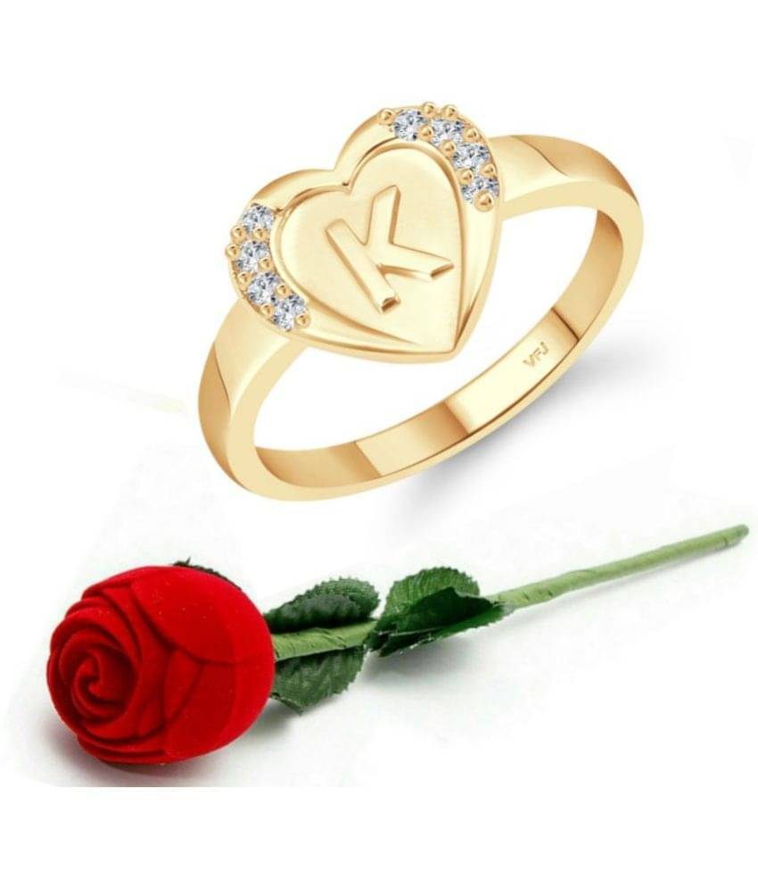 Valentine Initial '' K '' Letter in heart ring alphabet for women and Girls Valentine Initial '' K '' Letter in heart ring alphabet for women and Girls