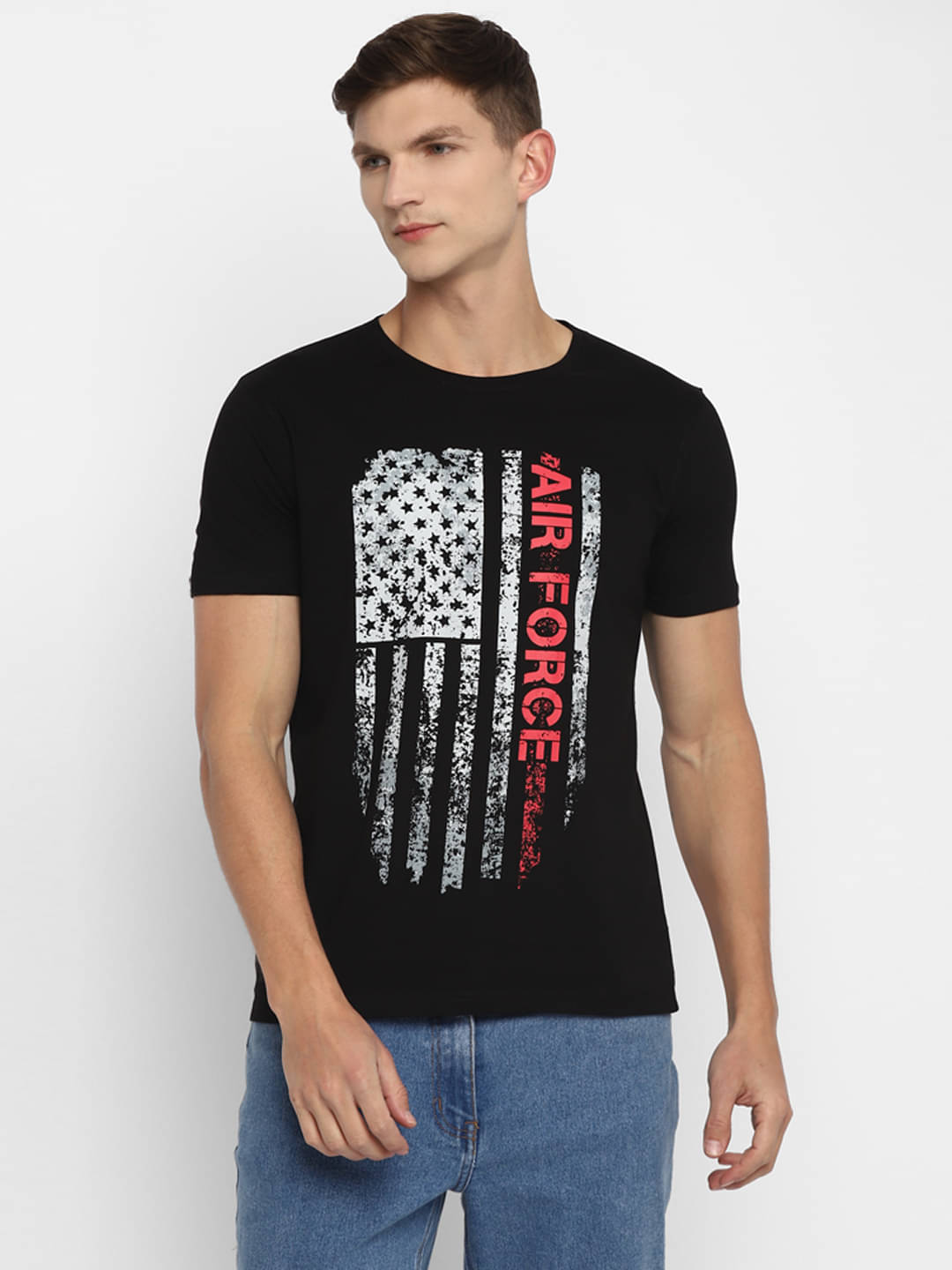 Ap'pulse Pack of 1 Cotton Regular Fit Men's T-Shirt ( Black ) Ap'pulse Pack of 1 Cotton Regular Fit Men's T-Shirt ( Black )