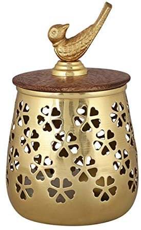 Urban hemlet Gold Table Top Iron Tea Light Holder - Pack of 1 Urban hemlet Gold Table Top Iron Tea Light Holder - Pack of 1