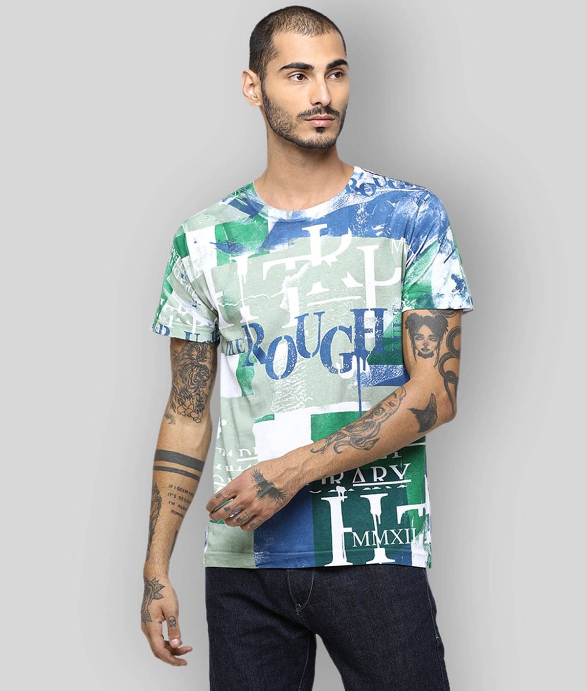 Huetrap Pack of 1 Cotton Regular Fit Men's T-Shirt ( White ) Huetrap Pack of 1 Cotton Regular Fit Men's T-Shirt ( White )