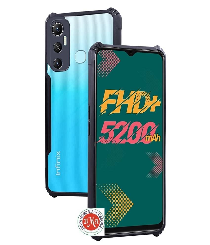     			JMA Transparent Bumper Cases For Infinix Hot 11 - Eagle Pack of 1