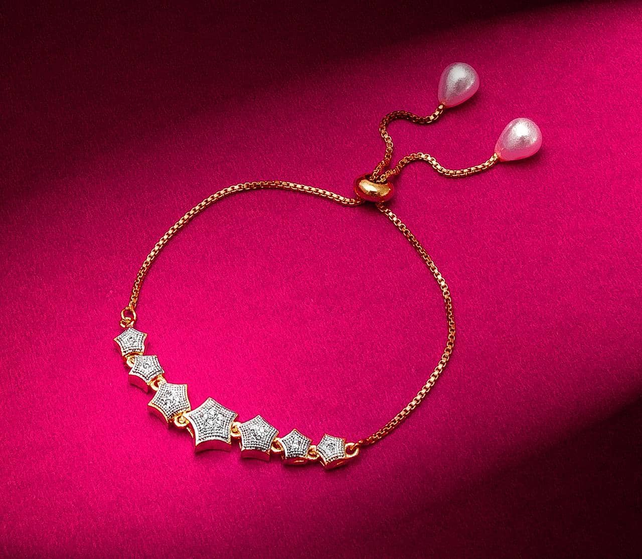MGSV- Gold Bracelet (Pack of 1) - Bangles & Bracelets | Buy online on ZillyBuy