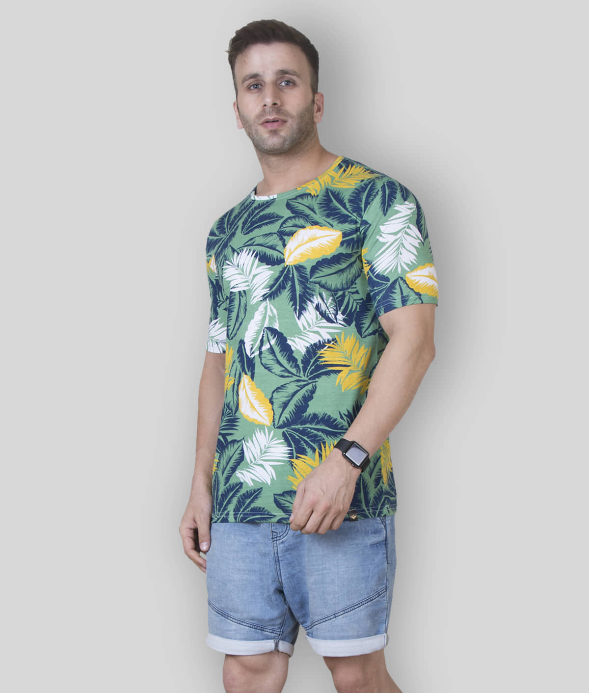 Veirdo Pack of 1 Cotton Regular Fit Men's T-Shirt ( Multicolor )