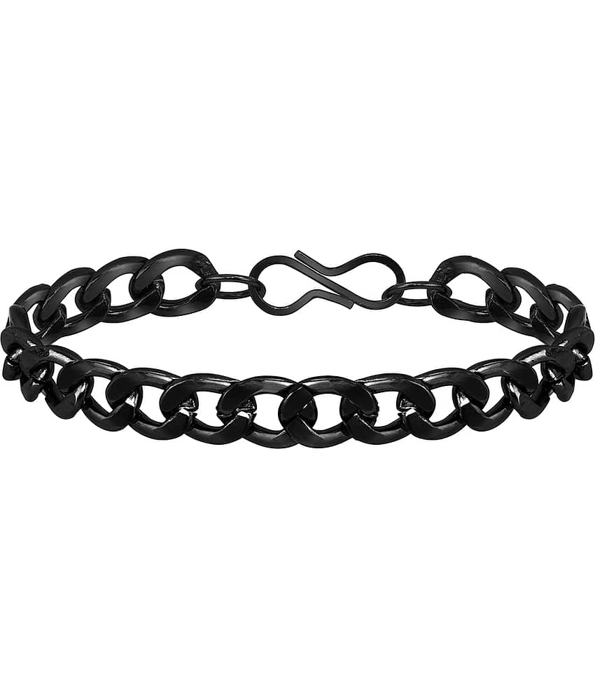 Mikado Black Dude Stylish Chain Bracelet For Men's - Bangles & Bracelets | Buy online on ZillyBuy