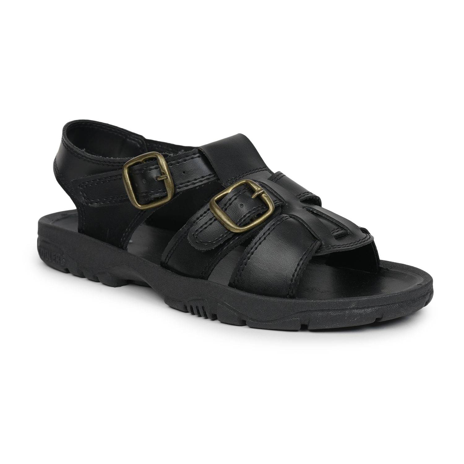     			Liberty Brown Synthetic Leather Sandals