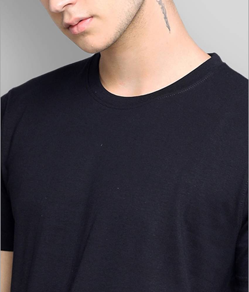 Paul Street Pack of 1 Cotton Blend Slim Fit Men's T-Shirt ( Black )