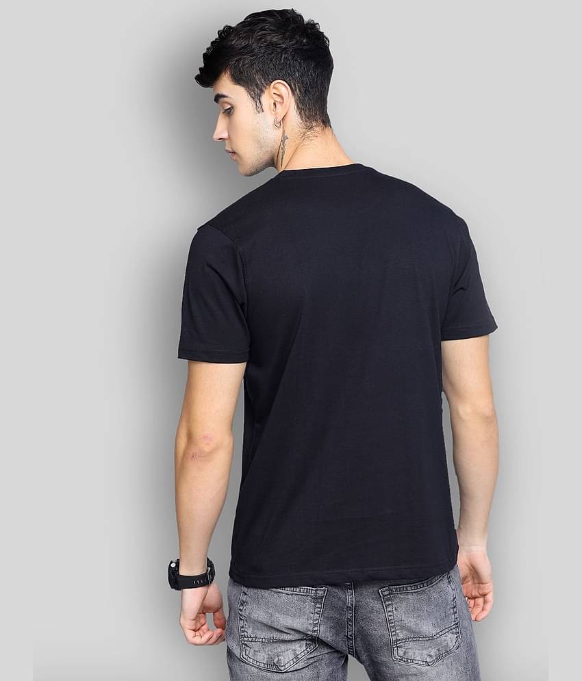 Paul Street Pack of 1 Cotton Blend Slim Fit Men's T-Shirt ( Black )