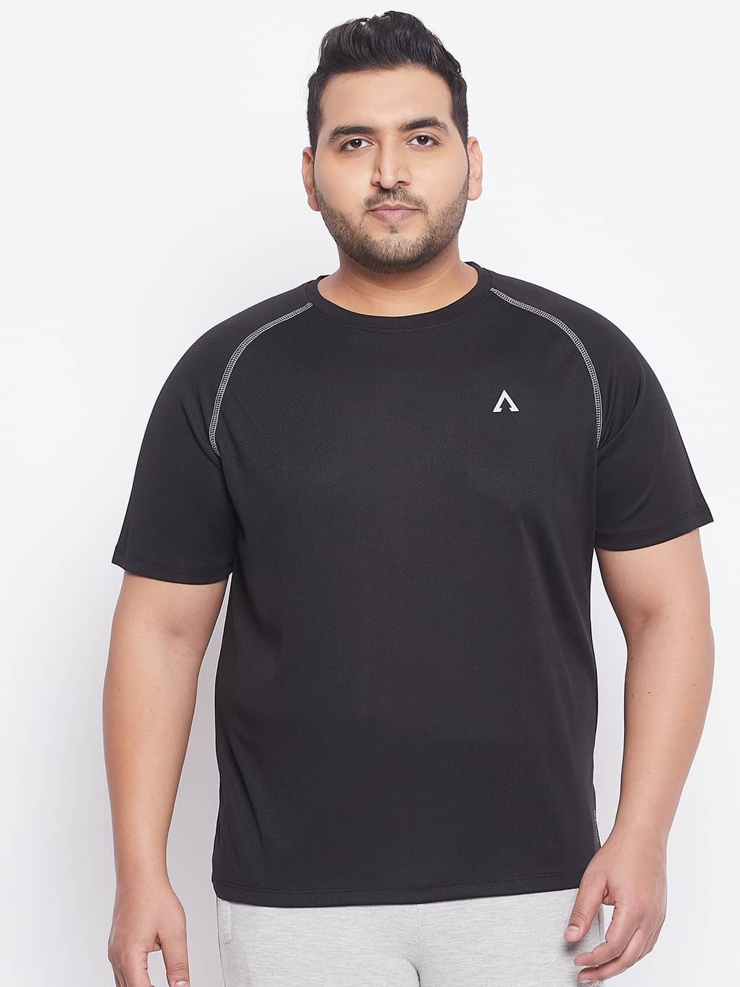 AUSTIVO - Black Polyester Regular Fit Men's Sports T-Shirt ( Pack of 1 )