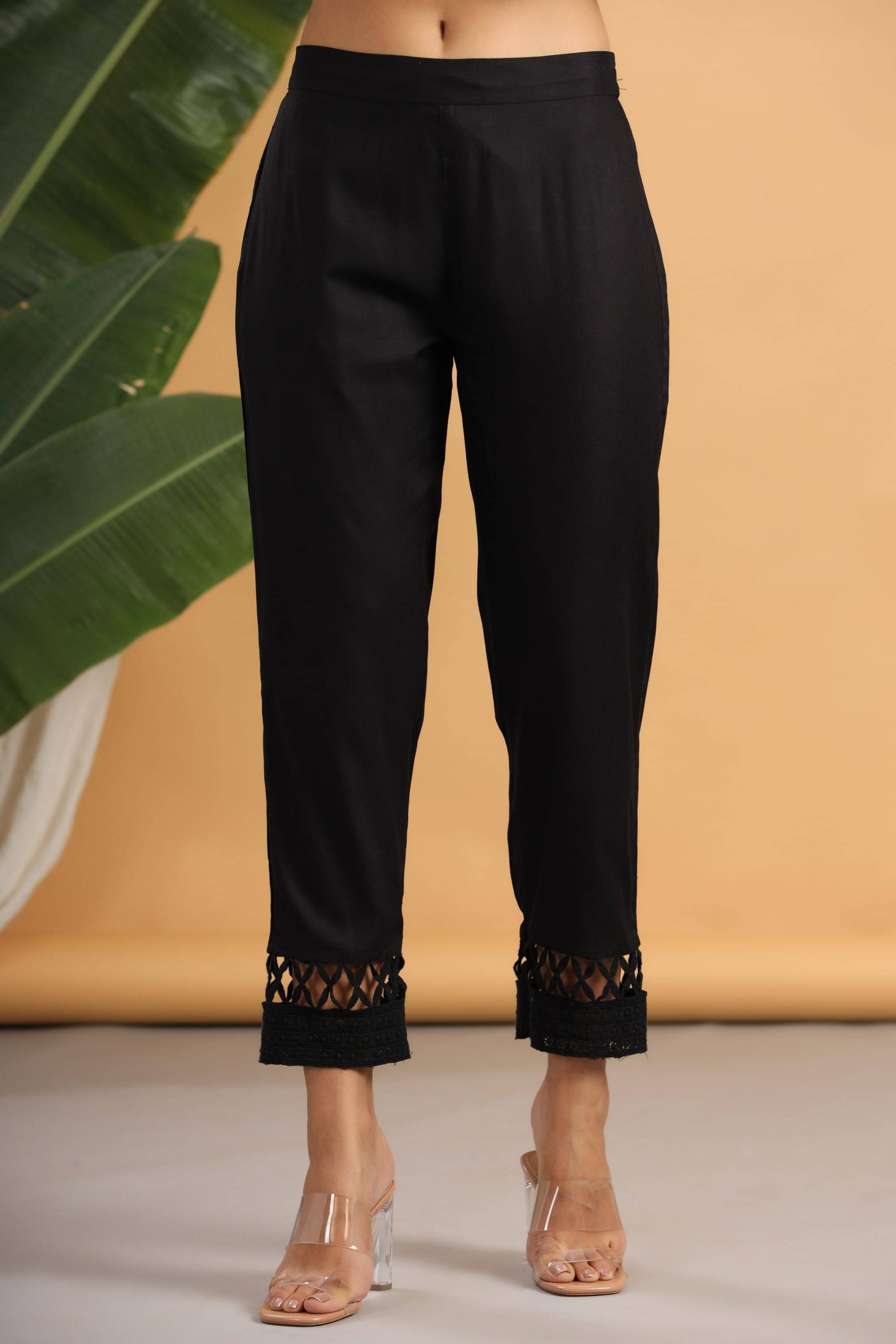     			Juniper Rayon Cigarette Pants - Single
