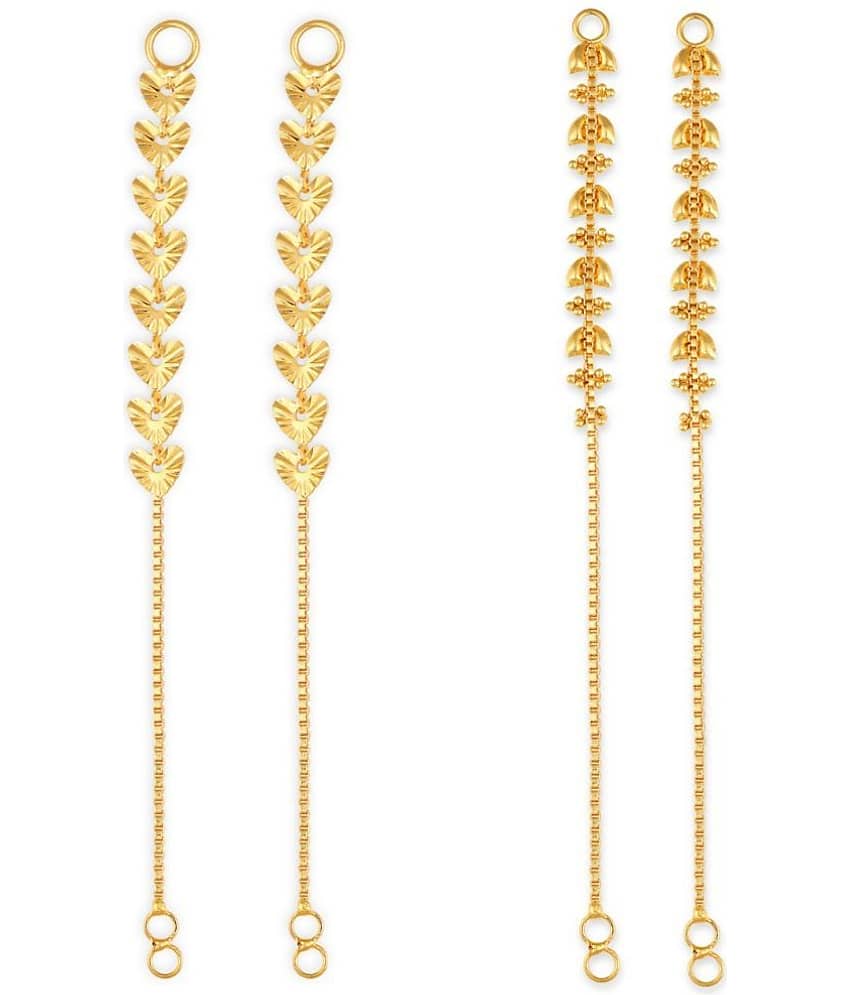 1gram gold Plated Kanchain Ear chain earcuff Ear to Ear Combo for Women & Girls - Earrings | Buy online on ZillyBuy