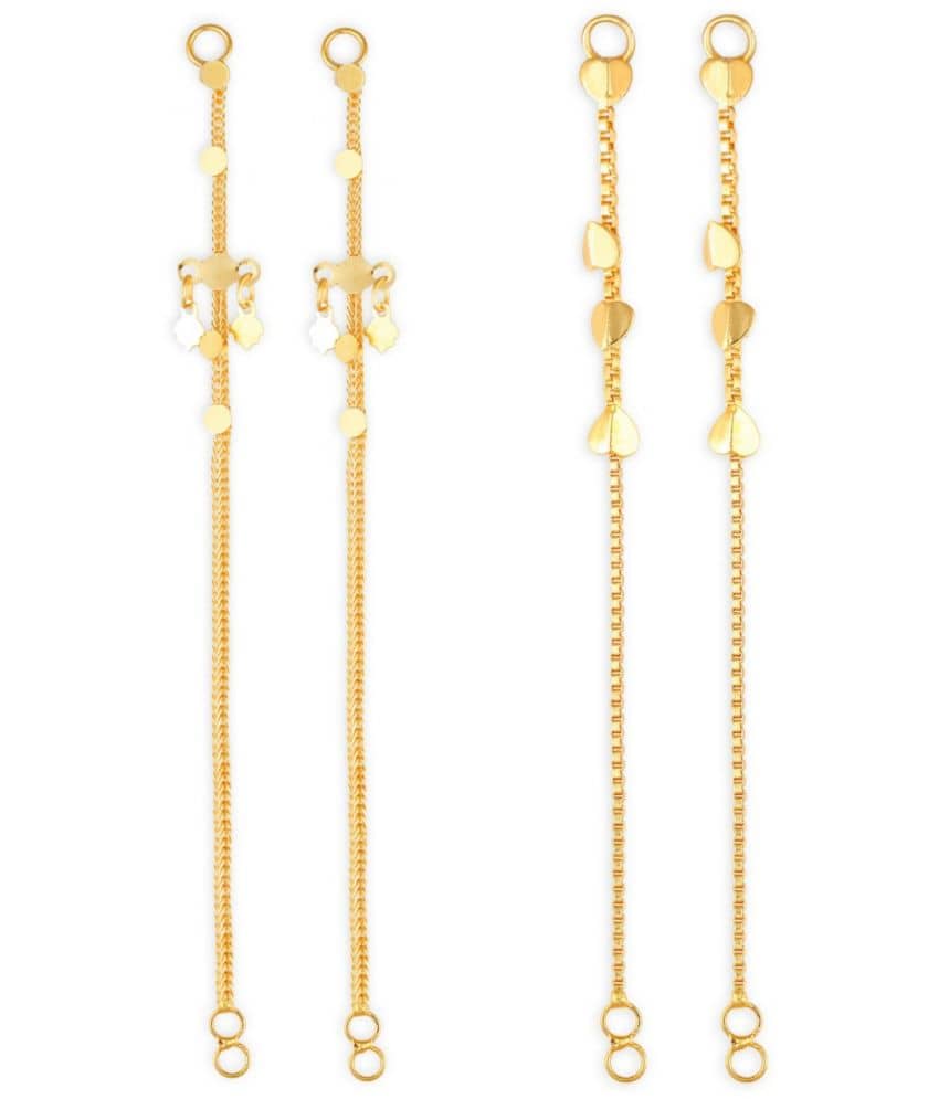 1gram gold Plated Kanchain Ear chain earcuff Ear to Ear Combo for Women & Girls - Earrings | Buy online on ZillyBuy