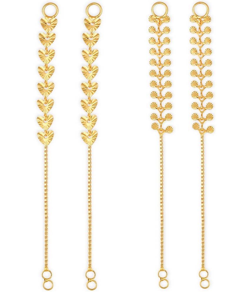 1gram gold Plated Kanchain Ear chain earcuff Ear to Ear Combo for Women & Girls - Earrings | Buy online on ZillyBuy